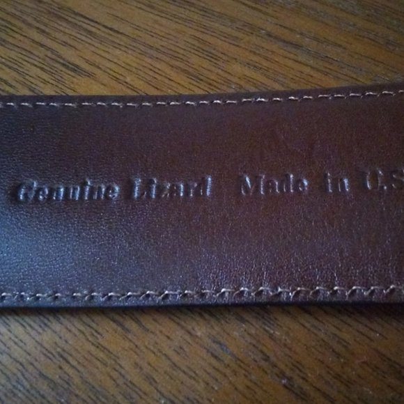 Vintage Ralph Lauren Black Lizard Belt main image 4